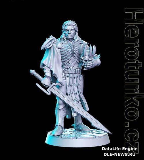 Arnodin (elven deathknight leader) 3D Print