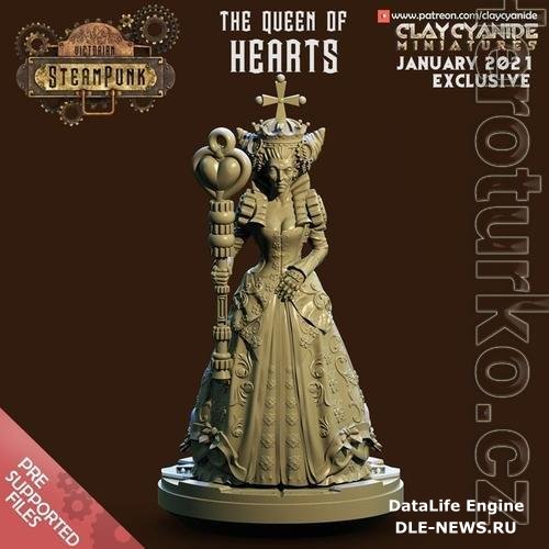 ClayCyanide - Victorian SteamPunk - Queen of Hearts 3D Print