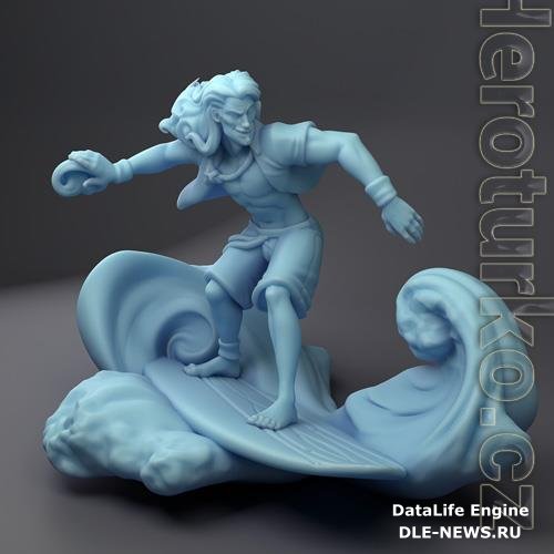 Surfer Wizard 3D Print