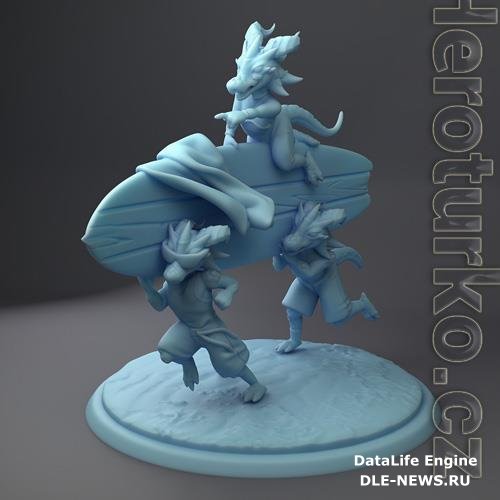 Kobold Surfers 3D Print