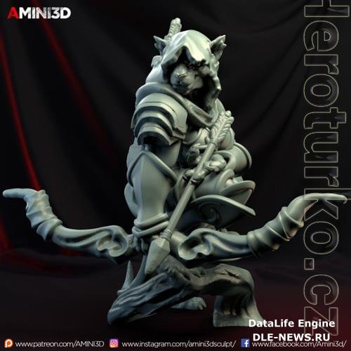 Tabaxi Ranger Female 3D Print