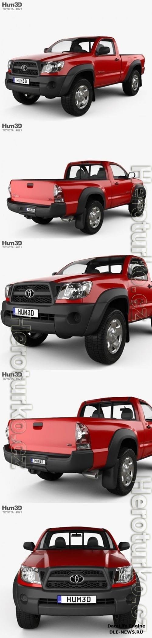 Toyota Tacoma Regular Cab 2011 3D Model