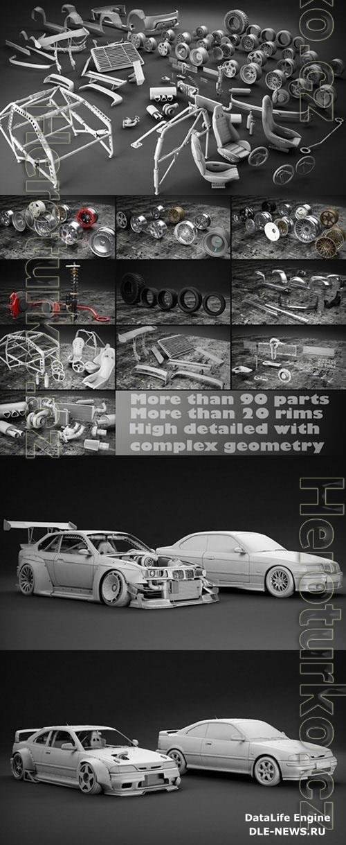 Tune Your Car Kit 3D Model