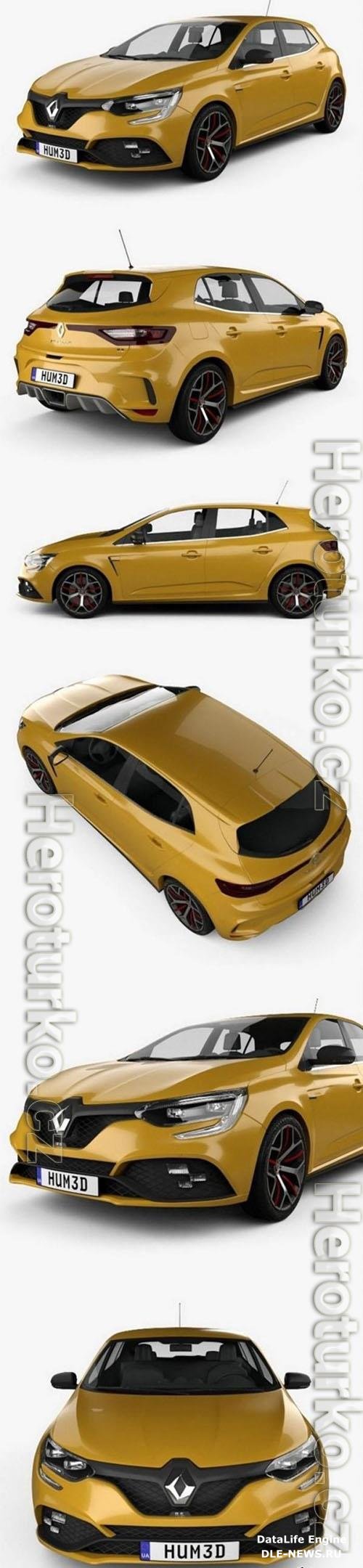 Renault Megane RS Trophy 300 hatchback 2018 3D Model