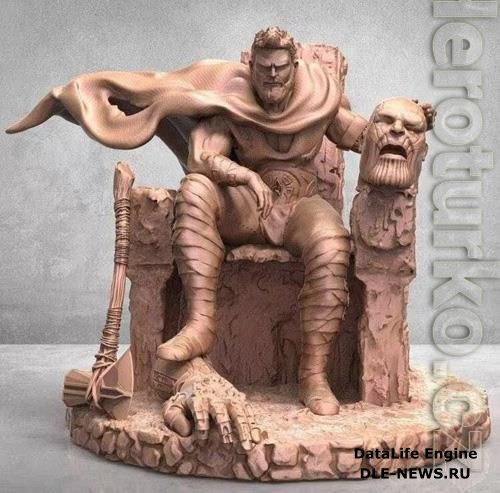 Thor Thanos in the throne 3D Print