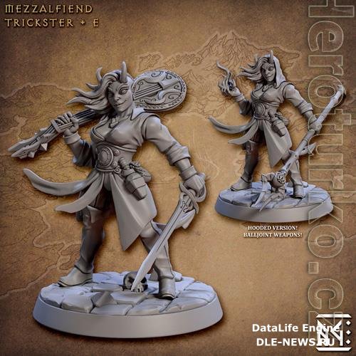 Mezzalfiend Trickster Female Bard 3D Print