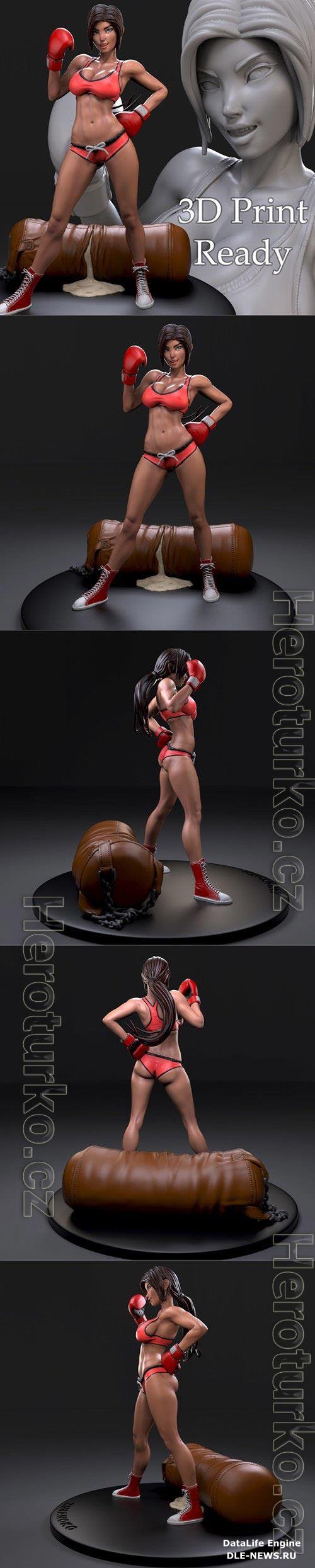 Knockout Girl Fanart 3D Print