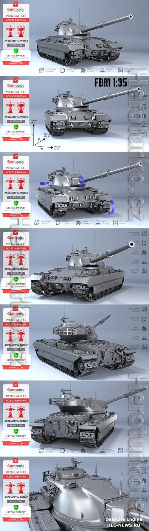 Conqueror Tank 3D Print