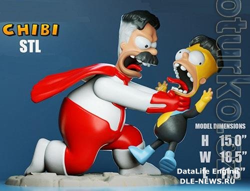 Homini-Man Chibi 3D Print