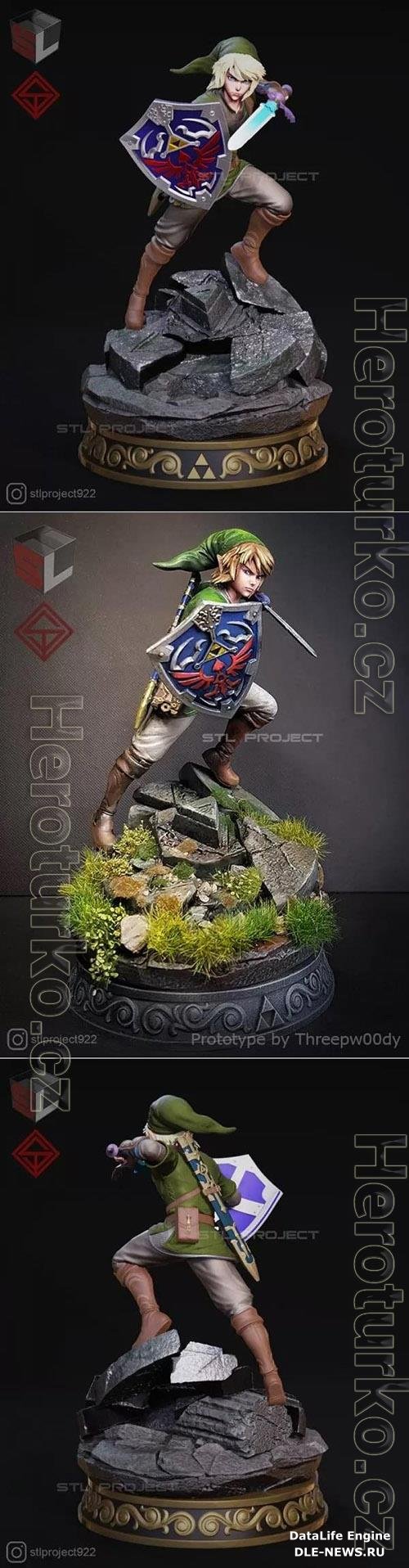 Link The Legend of Warrior Diorama 3D Print