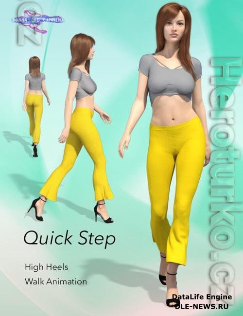 Quick Step Walk Cycle for Genesis 8 Female(s)