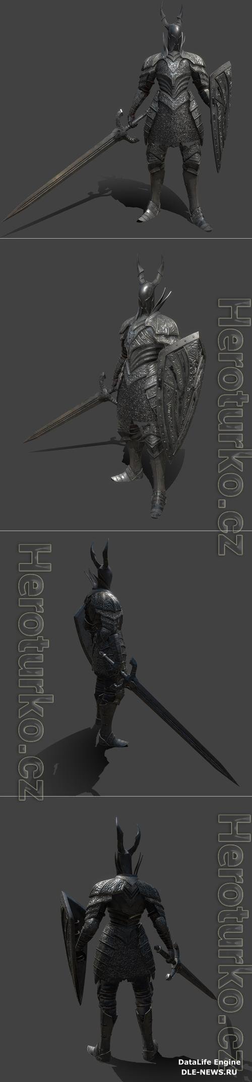 Black Knight - Great Sword Version 3D Print