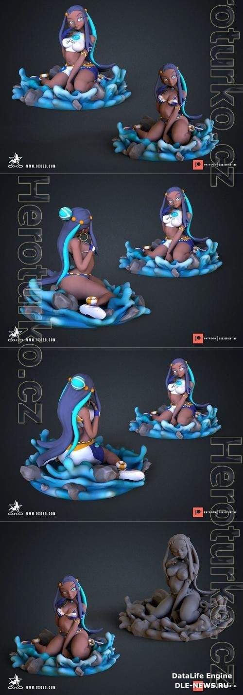 Nessa Pokemon Anime Thick Girl Standard and Bikini - Pose 02 Pop Collectible 3D Print