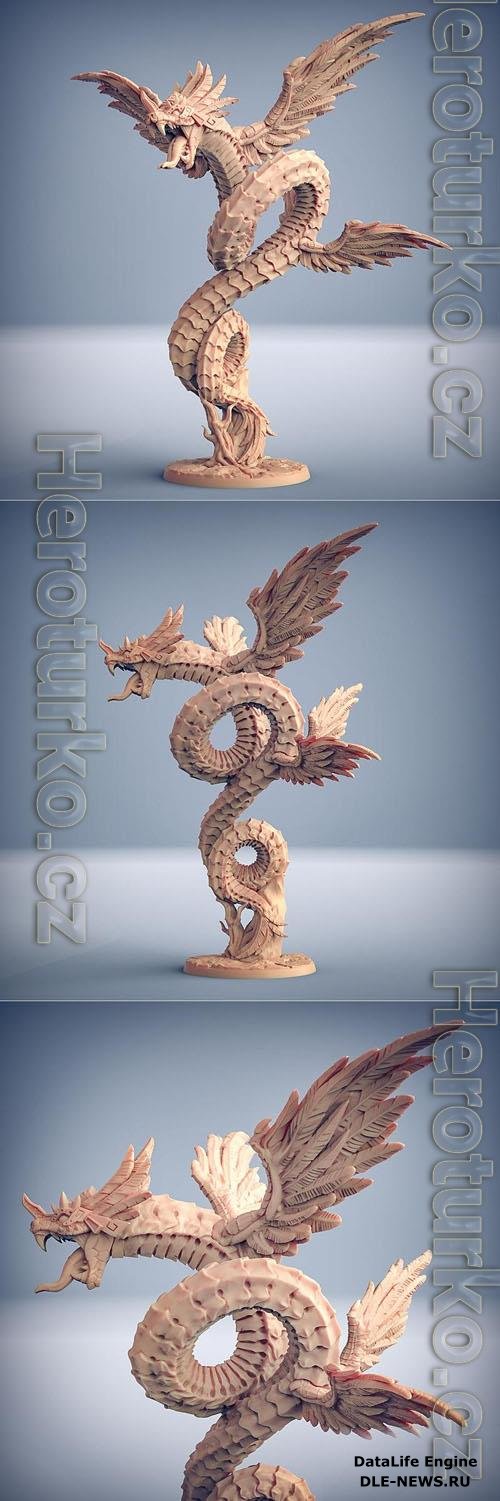 Quetzalcoatl, The Snake God 3D Print