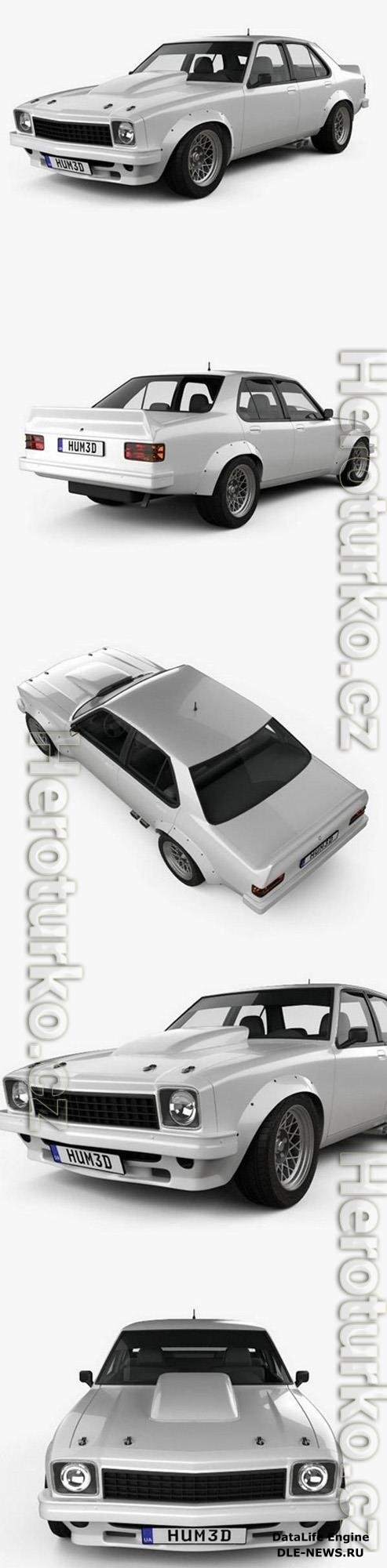 Holden Torana 4-door Race Car 1977 3D Model