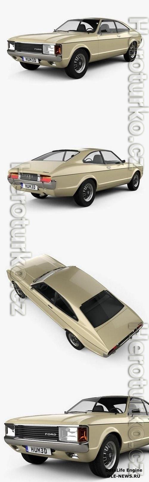 Ford Granada coupe EU 1972 3D Model