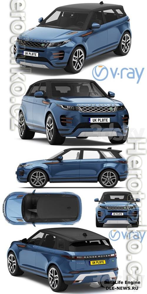 Land Rover Range Rover Evoque R-dynamic 2019 3D Model