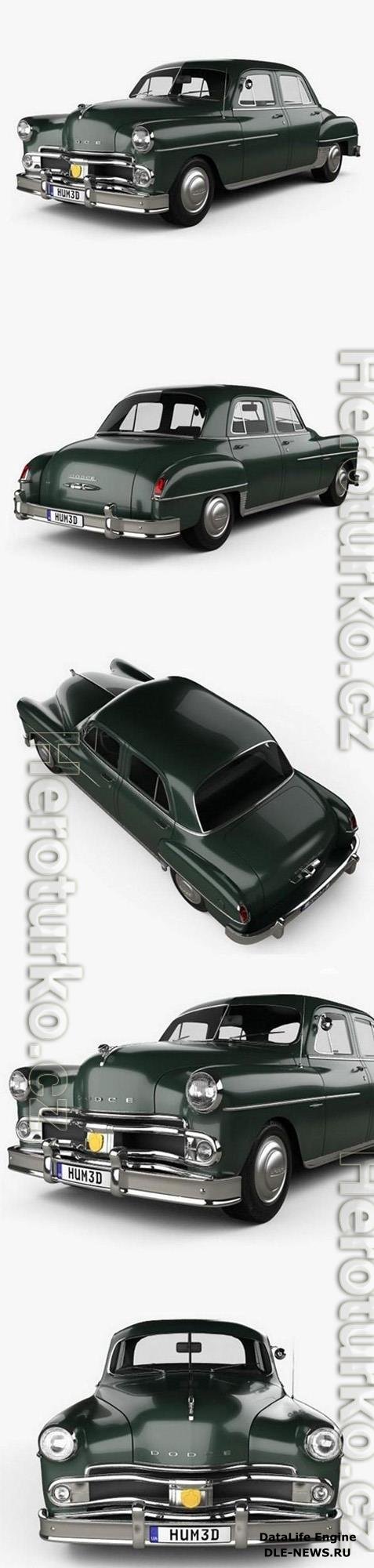 Dodge Coronet sedan 1950 3D Model