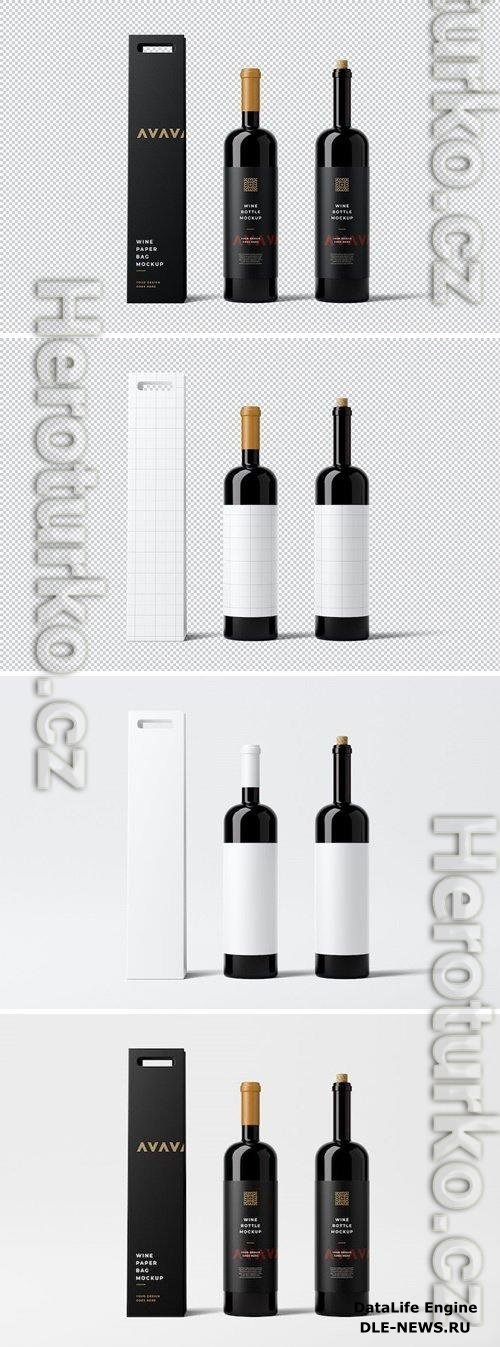 Wine Bottle Mockup XABASNY