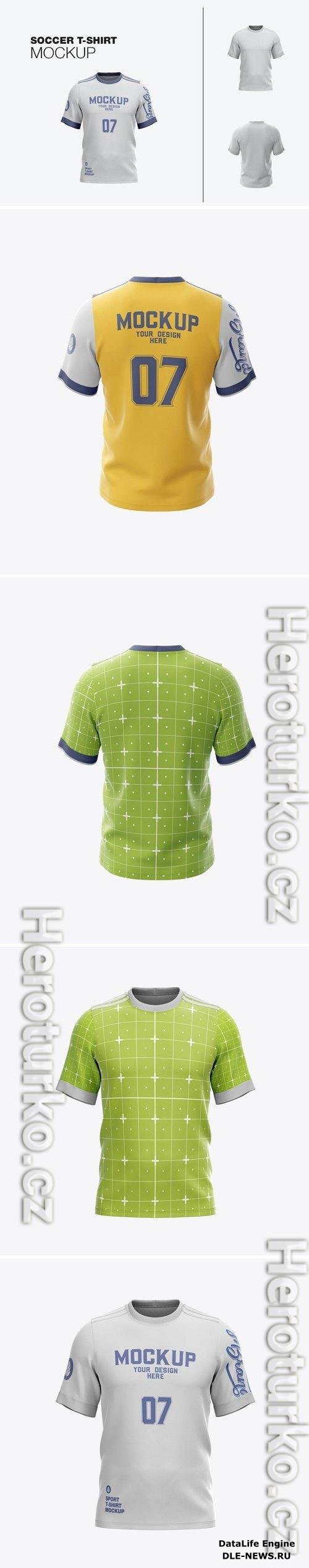 Soccer Sports T-shirt Mockup YGS2LPK