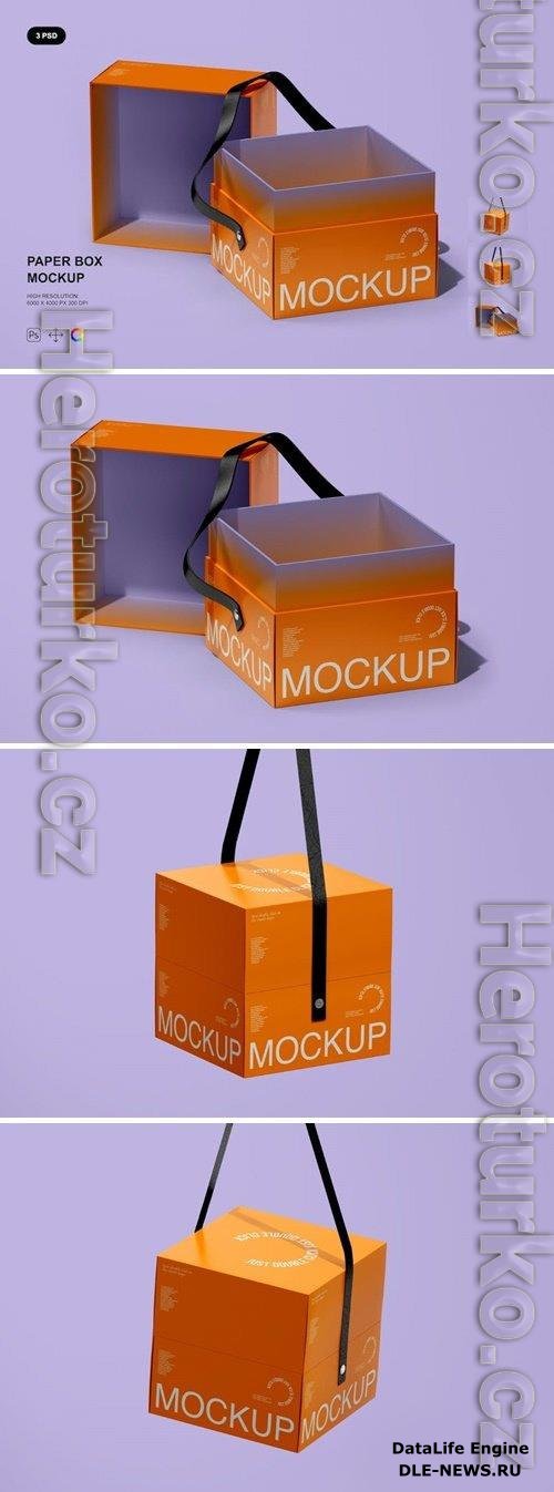 Paper Box Mockup Set DDJBQNU