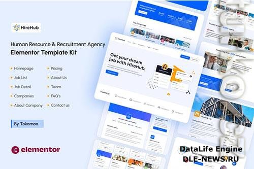 ThemeForest - HireHub - Human Resource & Recruitment Agency Elementor Template Kit - 39969476