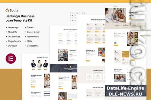 ThemeForest - Souta - Banking & Business Loan Elementor Template Kit - 39932041