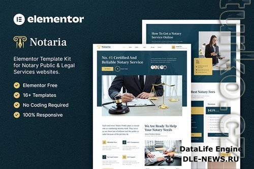 ThemeForest - Notaria  Notary Public & Legal Services Elementor Template Kit - 39925329