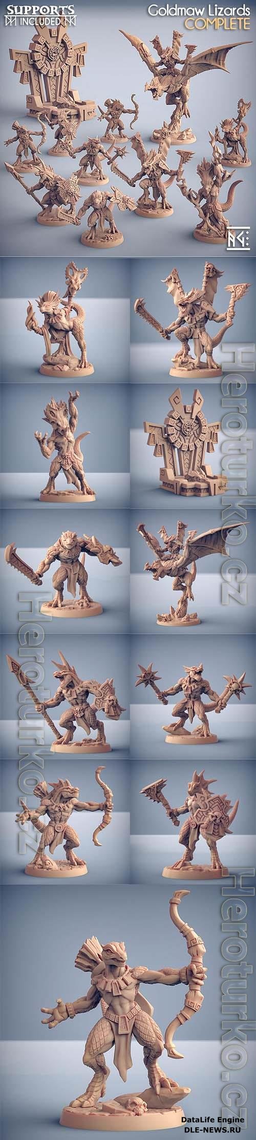 Goldmaw Lizards 3D Print