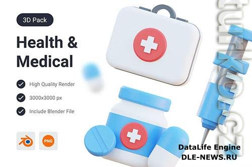 Health & Doctor Medicine 3D Illustration