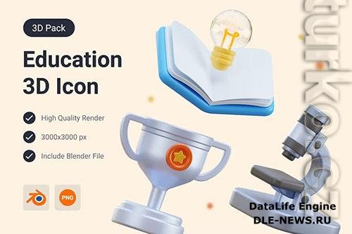 Education 3D Illustration