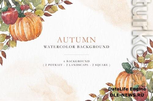 Autumn Watercolor Background