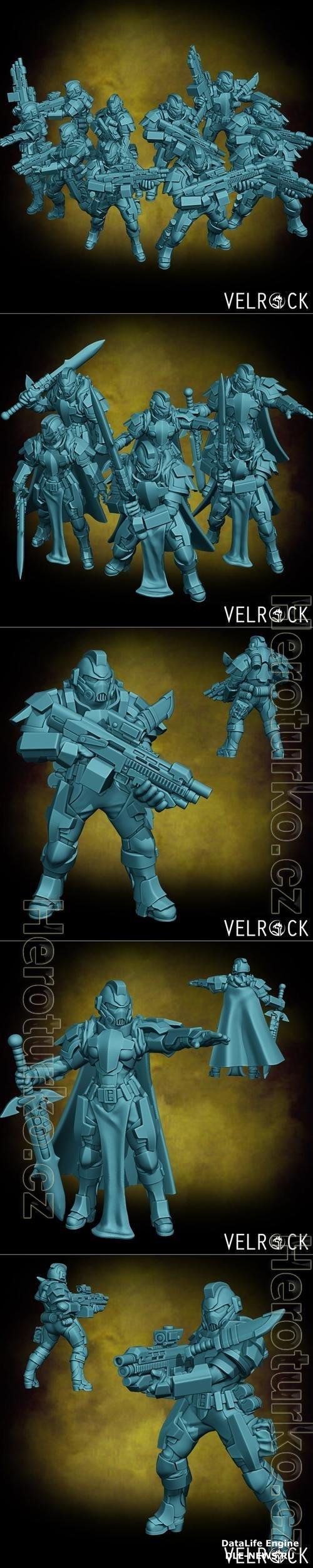 Velrock Art - Tempest Guardsmen Knights Order 3D Print