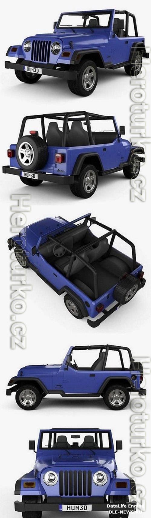 Jeep Wrangler TJ 1997 3D Model