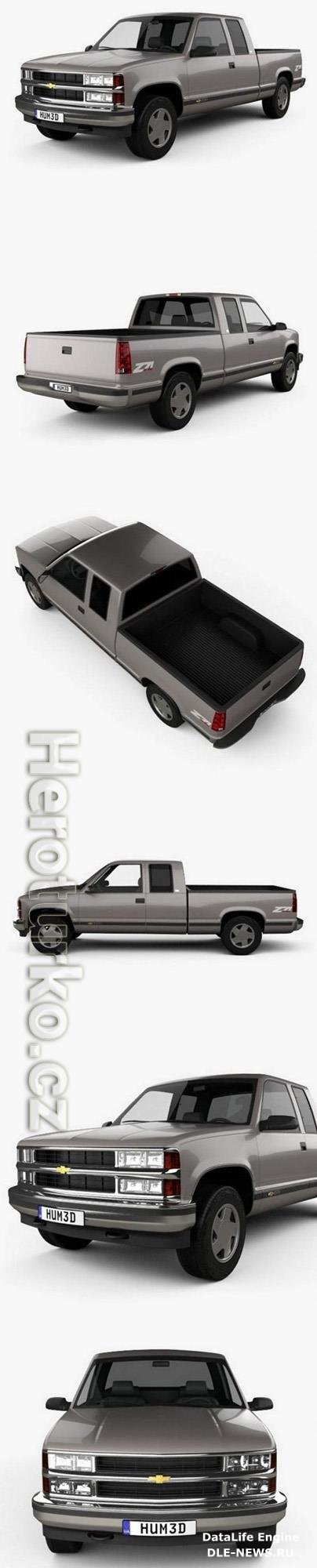 Chevrolet C1500 (K1500) Extended Cab 1988 3D Model