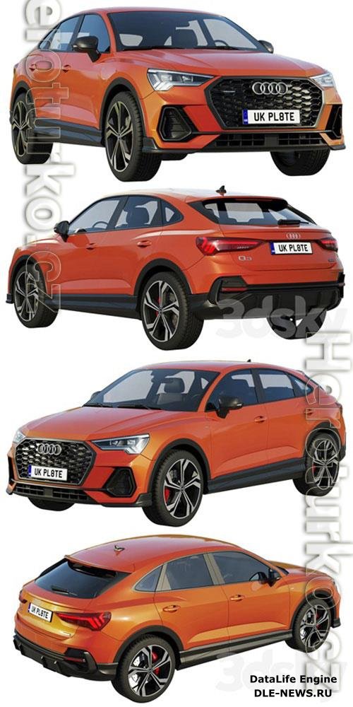 Audi-Q3-Sportback-2020 3D Model