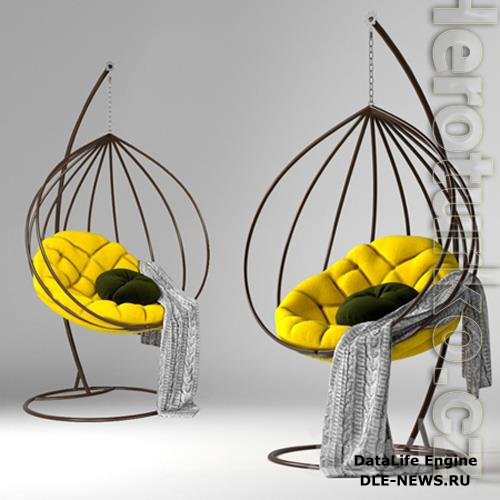 Pendant chair cocoon Adele 3D Model