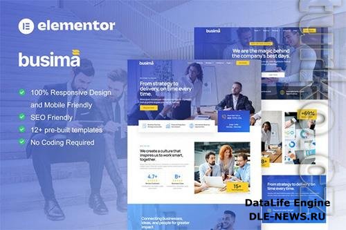ThemeForest - Busima - Business Consultant Elementor Template Kit - 40052369