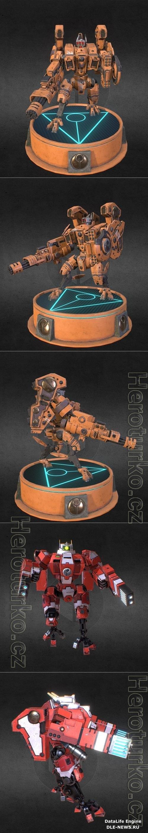 Tau Empire, Riptide Battle Armour and Tau Crisis Suit 3D Print