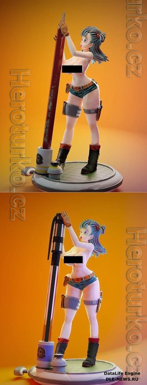 Bulma Lapicero Topless 3D Print