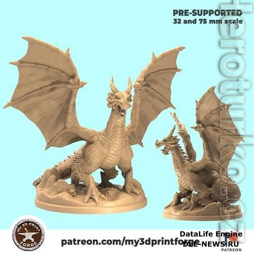 My3DPrintForge - The Ancient Dragon 3D Print