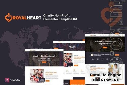 ThemeForest - Royalheart - Nonprofit Charity Elementor Template Kit/35071309