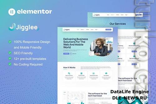 ThemeForest - Jigglee - Tech Startup Business Elementor Template Kit/40207151