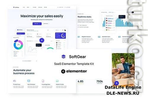 ThemeForest - SoftGear - SaaS Elementor Template Kit/40187252