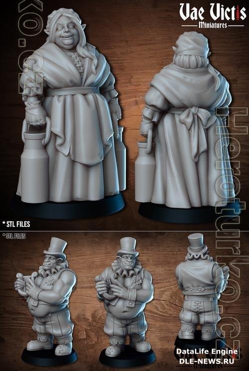 Vae Victis Miniatures - Elf Milk and Ogre Lyra 3D Print