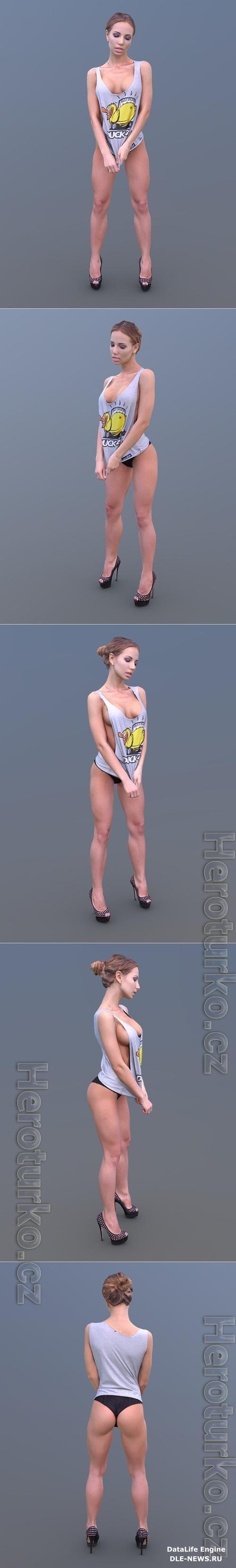 Woman Posing 3D Print