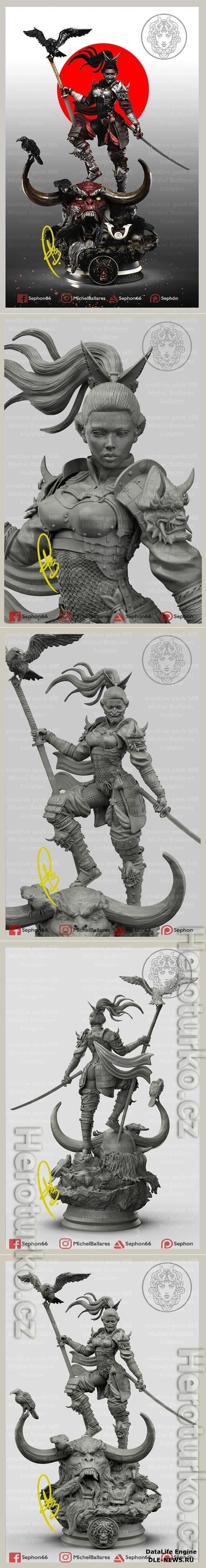 Urara The Samurai Warrior by Creative Geek MB 3D Print