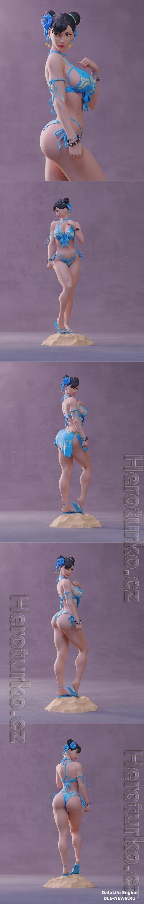 Chun-Li Bikini and NSFW Version 3D Print