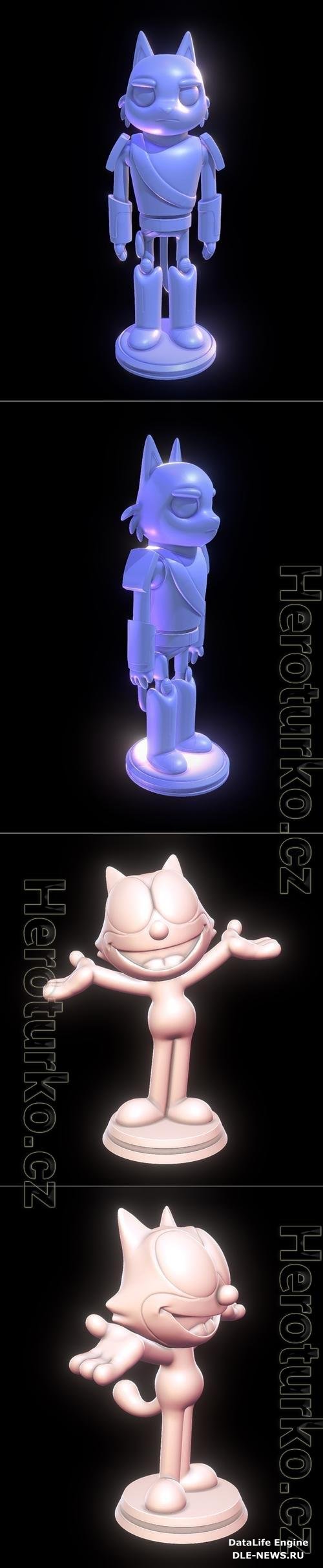 Avocato - Final Space and Felix the Cat 3D Print
