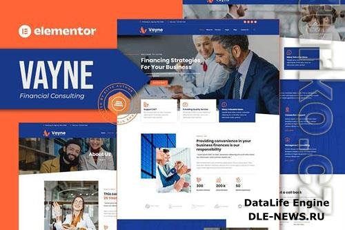 ThemeForest - Vayne - Financial Consulting Elementor Template Kit/40387472